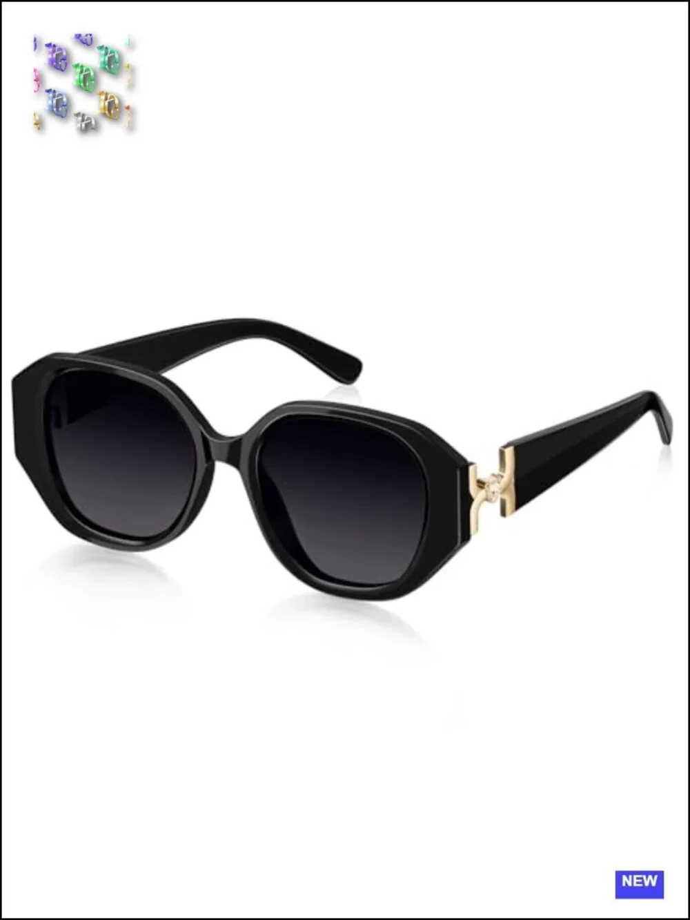 Oversized Polarized Sunglasses for Women UV Protection Square Frame